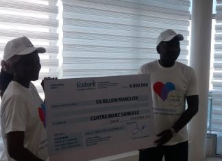 RSE : 6 millions de F CFA offerts par Ecobank au centre diabétique Marc Sankalé
