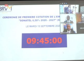 Bourse Régionale des Valeurs Mobilières : Admission de l’emprunt obligataire « SONATEL 6,50% 2020 – 2027